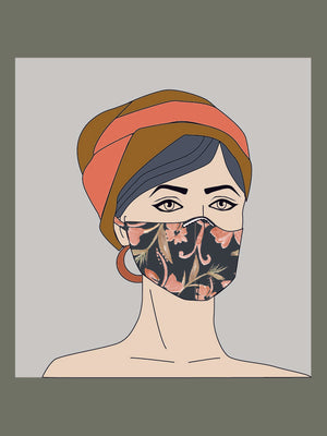 Parijaat Printed Face Mask