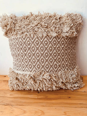 Eggshell with diamond weave stripe design cushion cover  45*45