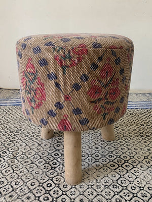Floral  Printed stool- set of 2