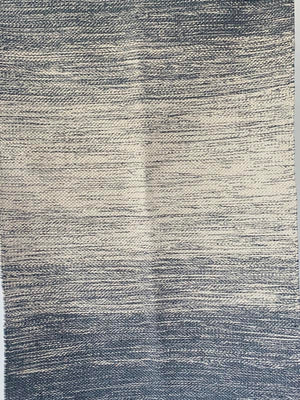 Ombre grey pattern woven Cotton rug 2.5 *6 ft / 76 * 182 cm