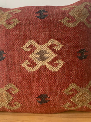 Rust Motif pattern layout  cushion cover 50 * 50 cm